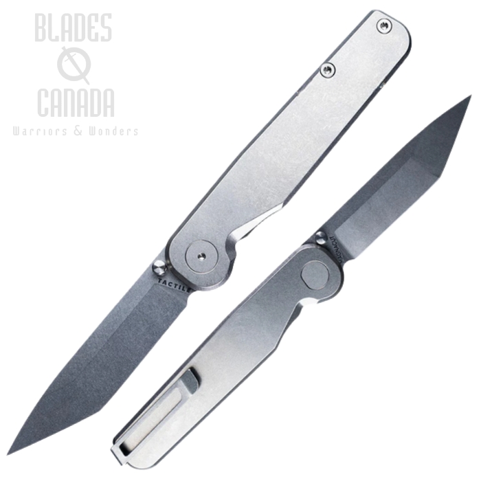 (image for) Tactile Turn Rockwall Thumbstud Folding Knife, Magnacut Tanto, Titanium